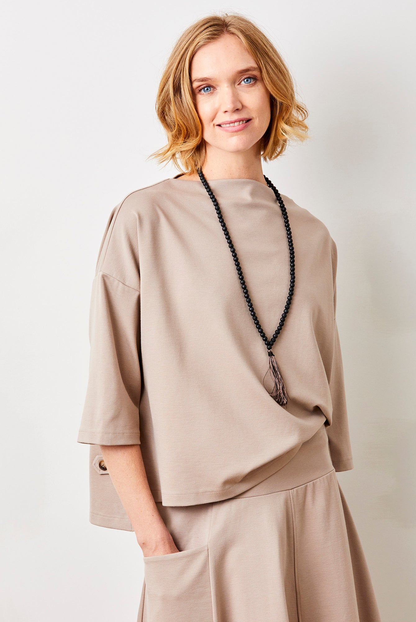 Yaalah Punta Milano Wide Top With Side Splits - Suzy D London