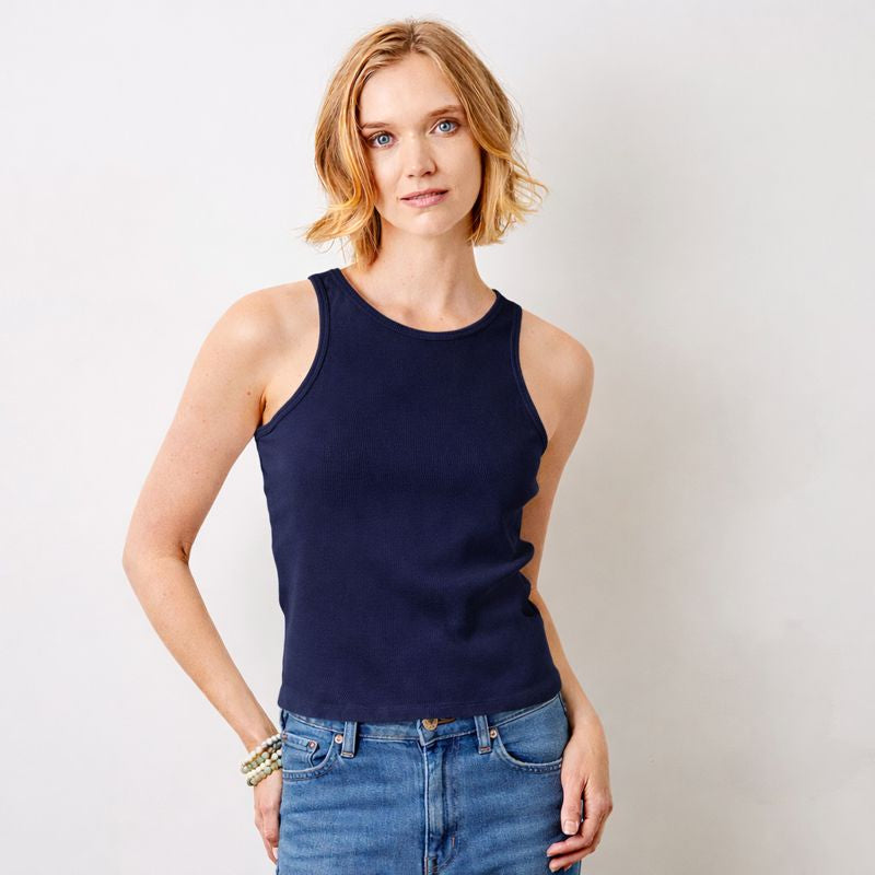 Joss Rib Jersey Muscle Back Tank - Suzy D London