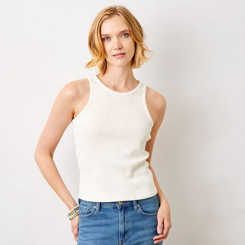Joss Rib Jersey Muscle Back Tank - Suzy D London
