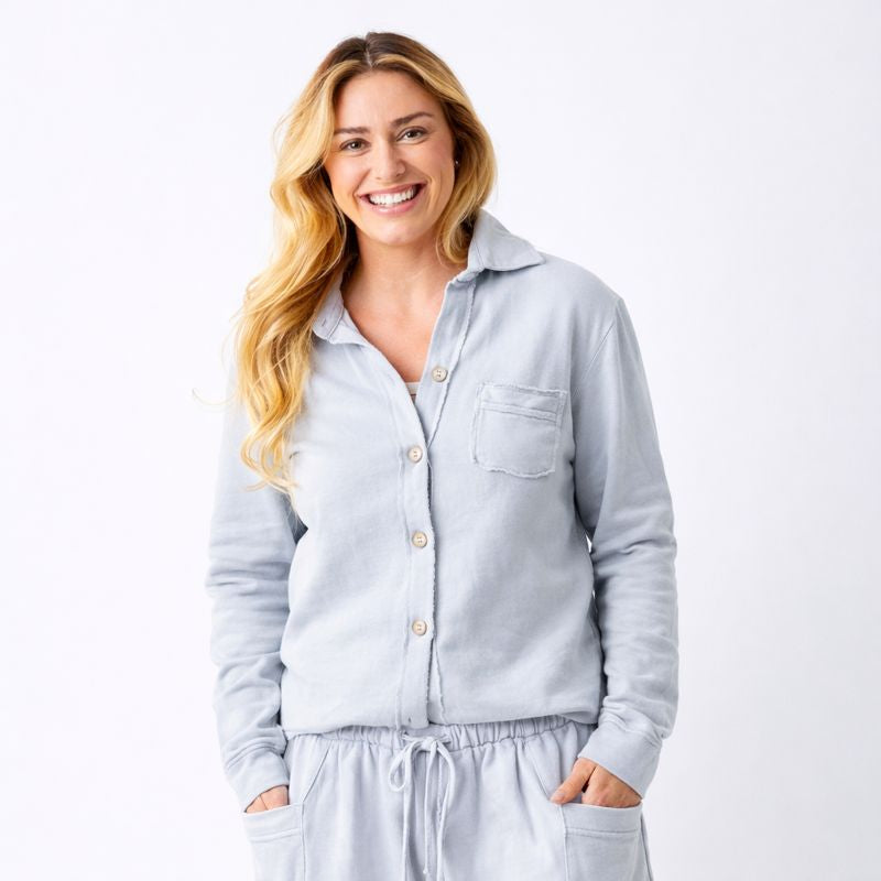 Wanita Sweat shirt With Raw Edge & Pocket - Suzy D London