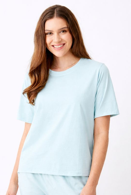 Jowita Crew Neck Oversize Jersey Tee - Suzy D London