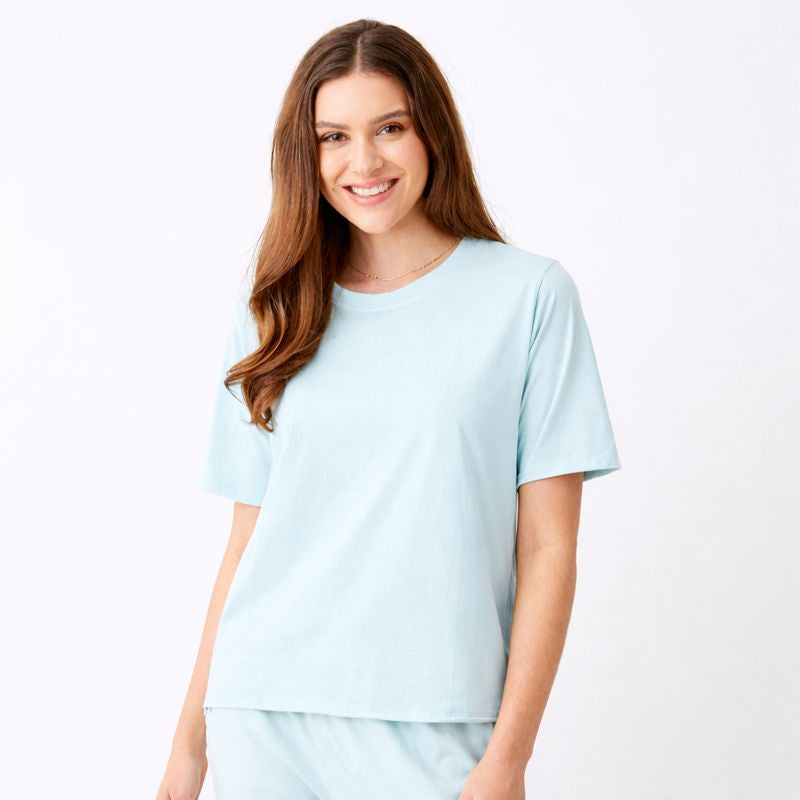Jowita Crew Neck Oversize Jersey Tee - Suzy D London