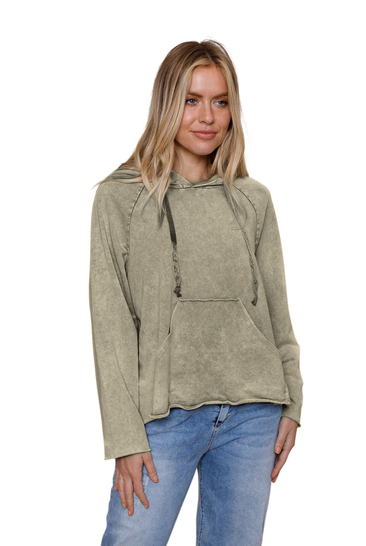 Rolled Hem Hoodie - Suzy D London