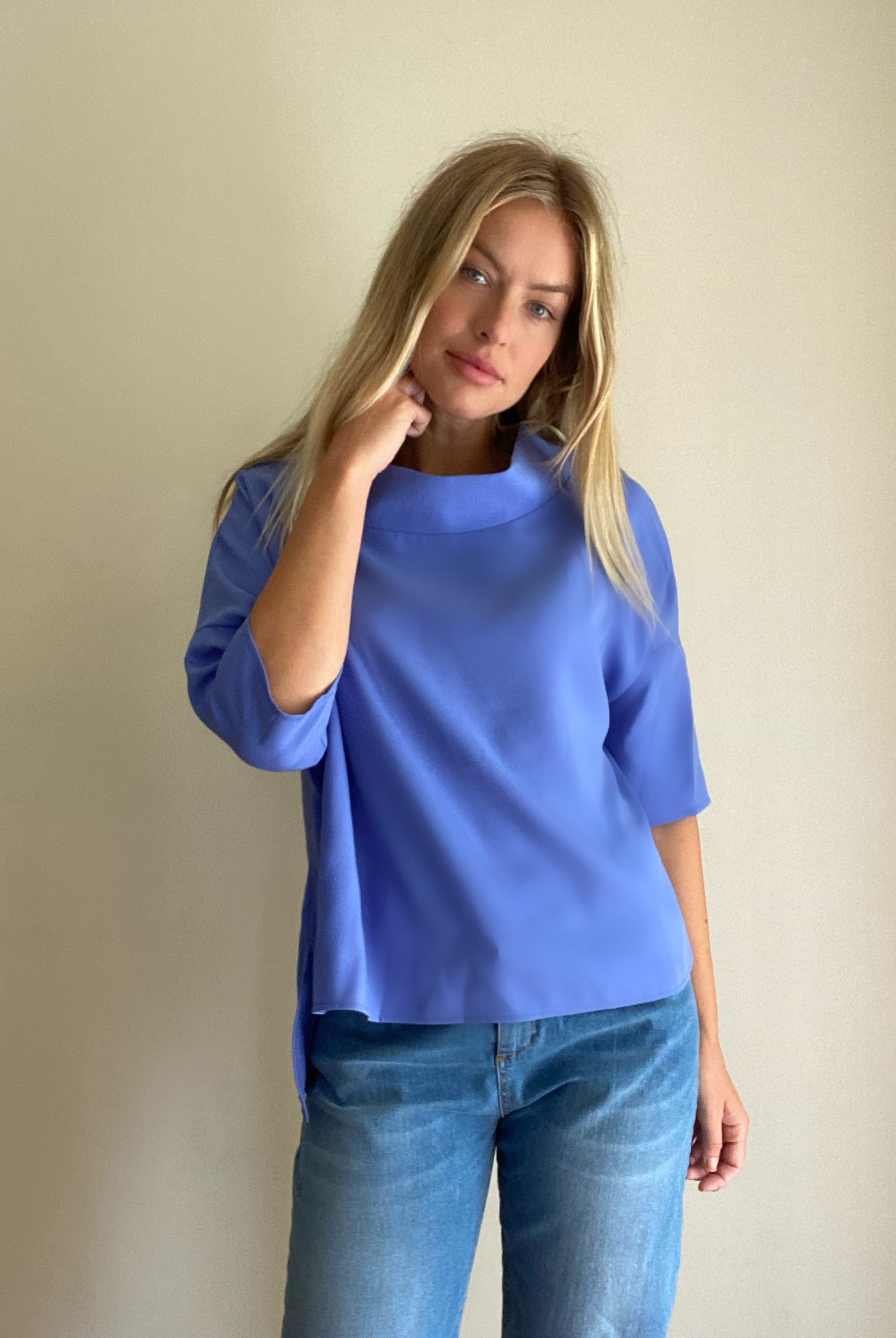 Audrey Cowl Neck Top - Suzy D London