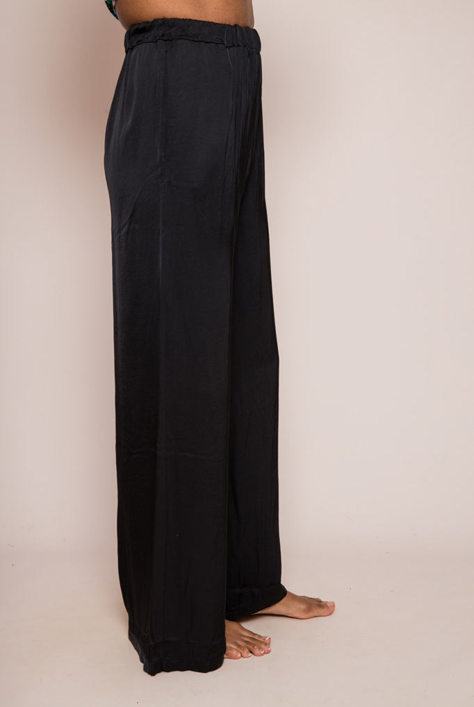 GEMA BLACK SILK PALAZZOS SUZY D LONDON