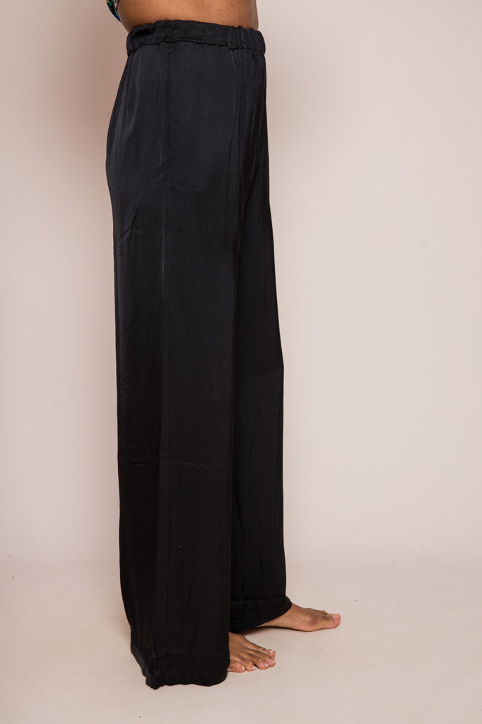 GEMA BLACK SILK PALAZZOS SUZY D LONDON