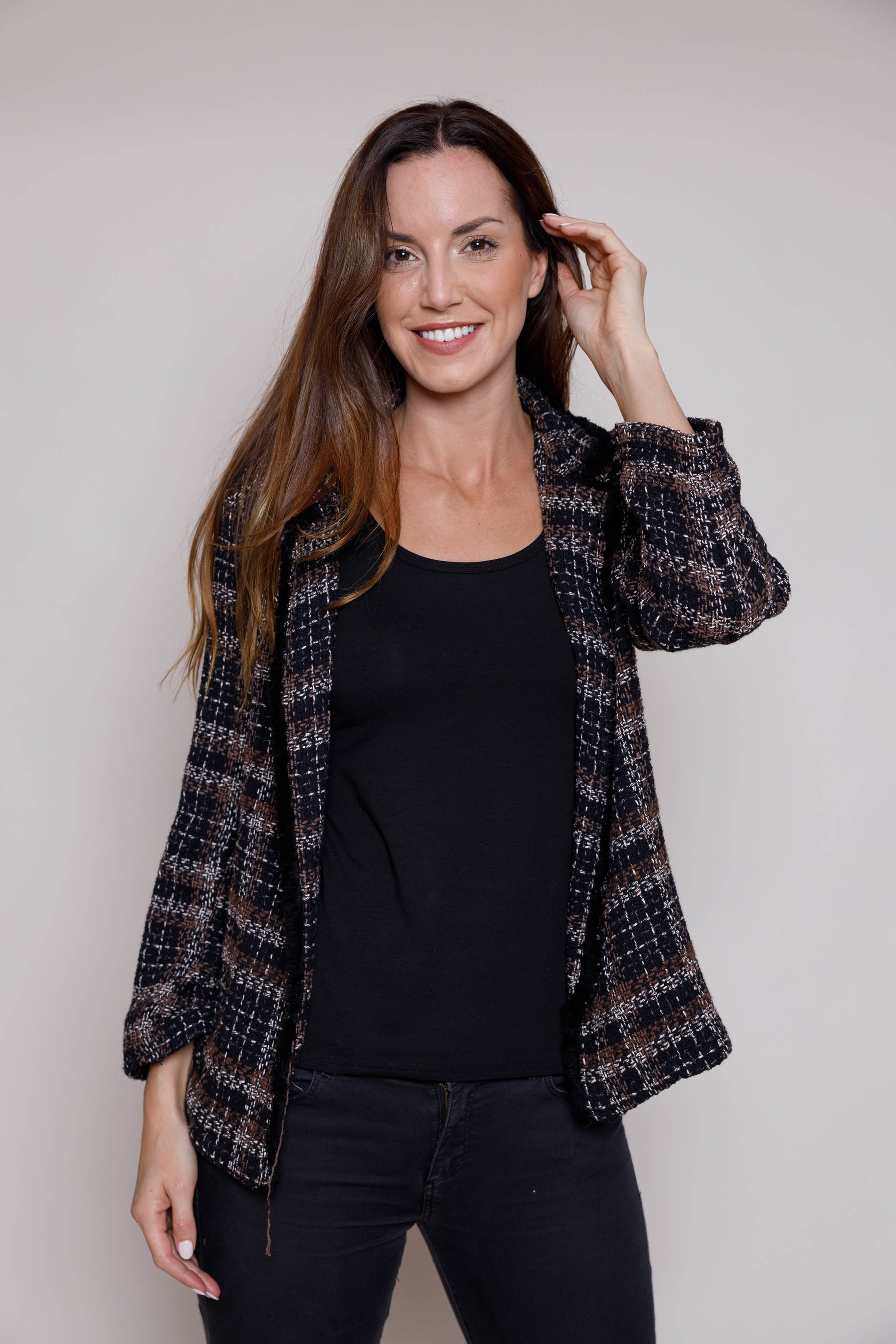 Goldie Textured Blazer Suzy D London