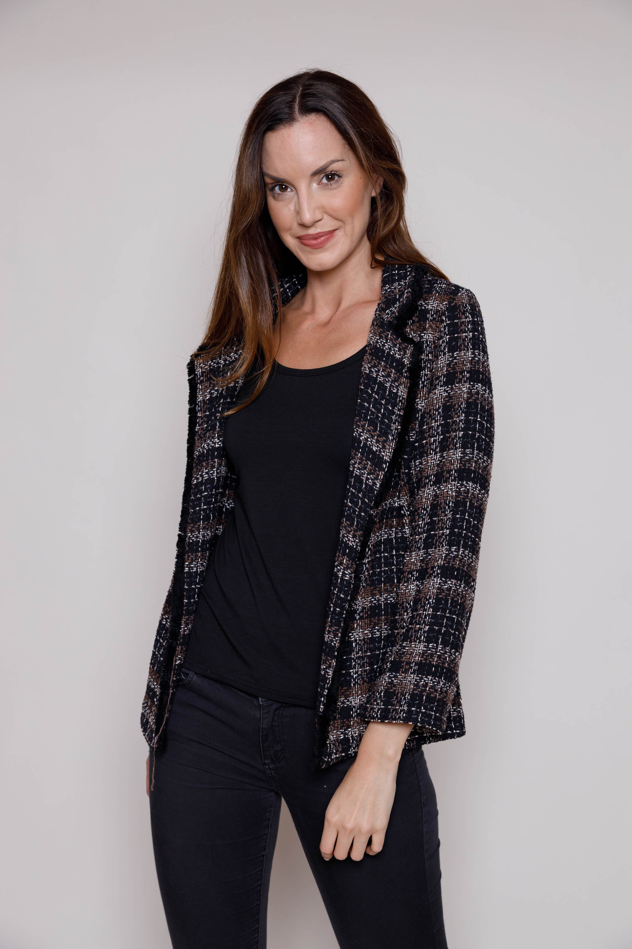 Textured Blazer by Suzy d London Goldie