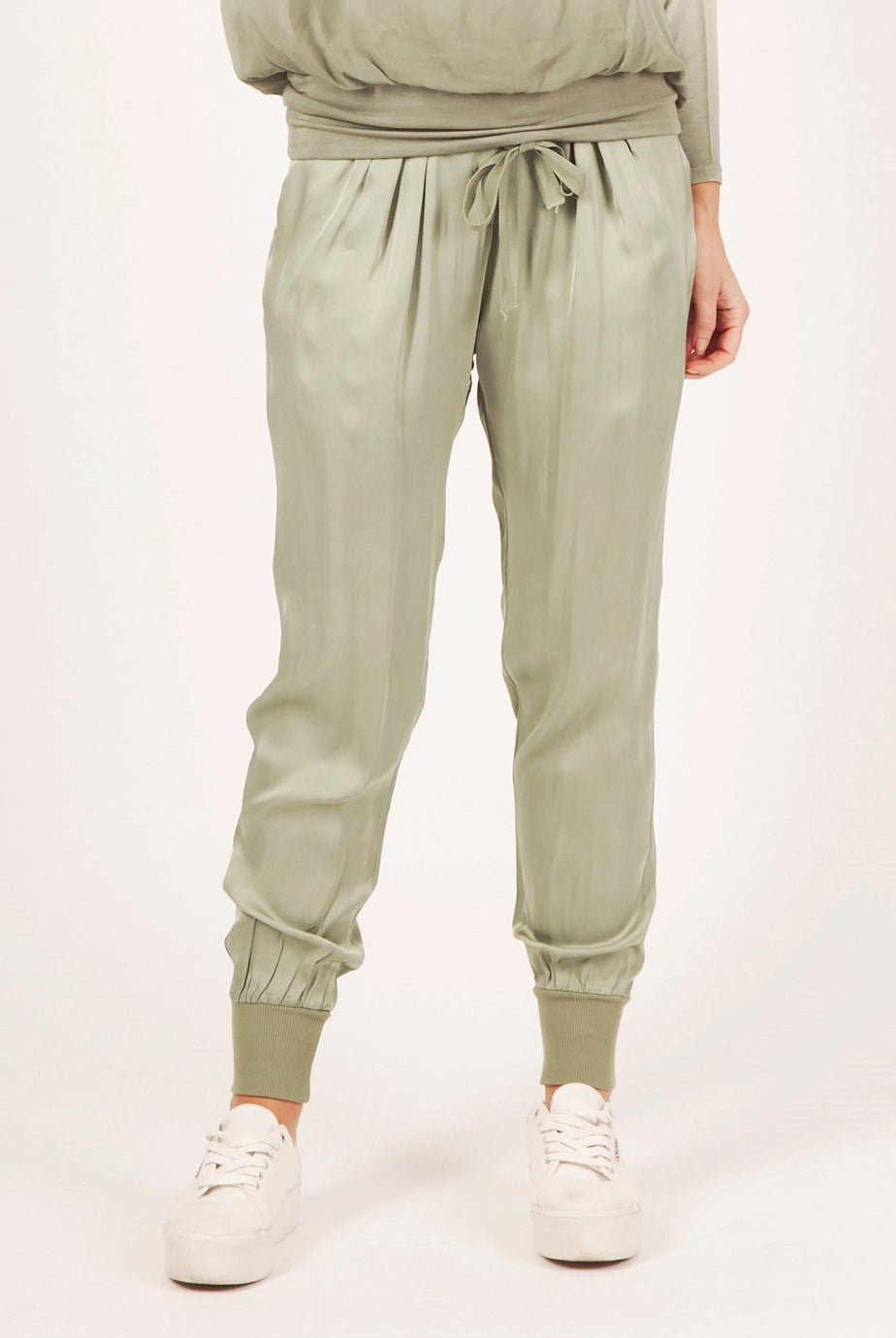 Suzy D Kyra Silky Harems Khaki
