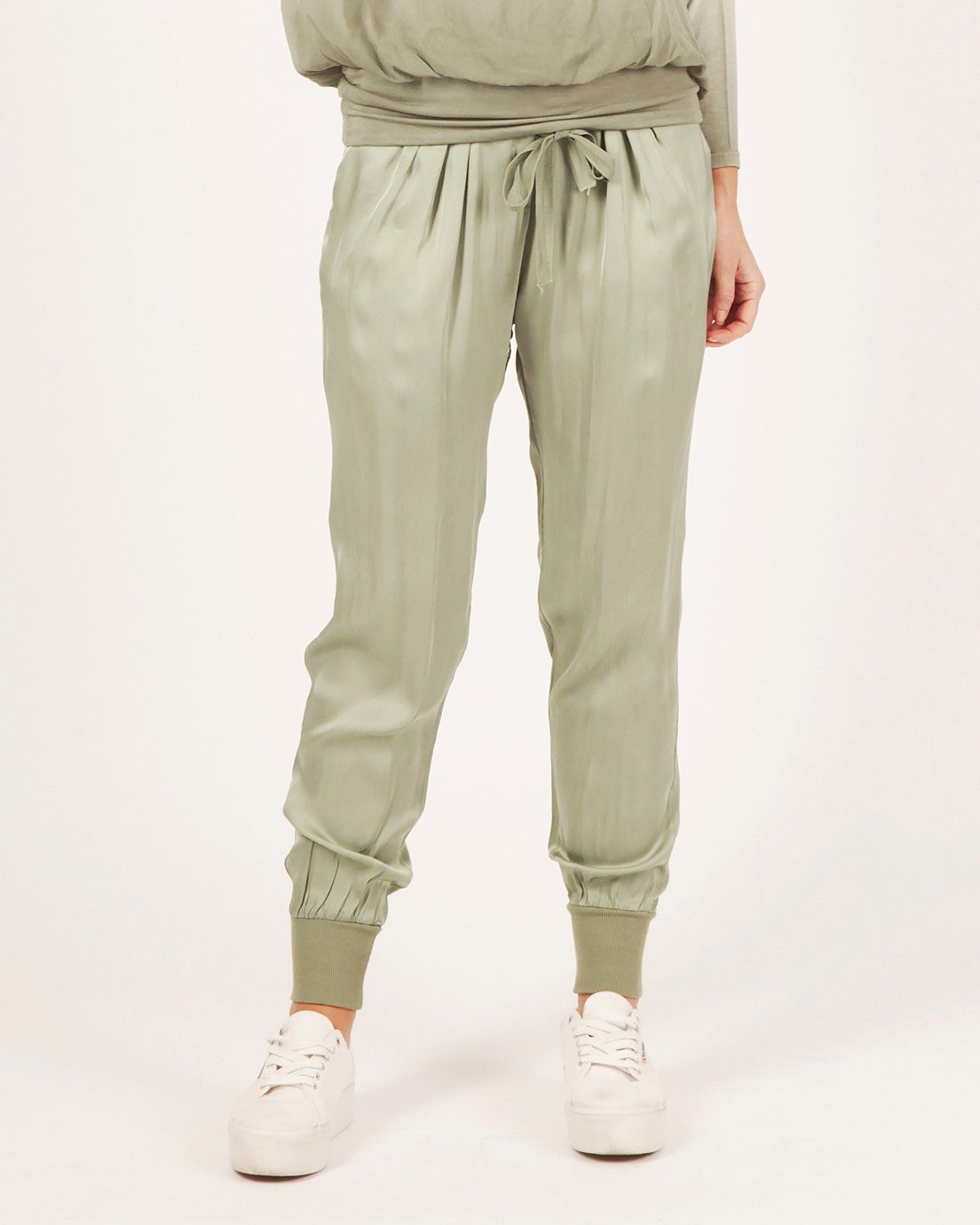 Suzy D Kyra Silky Harems Khaki