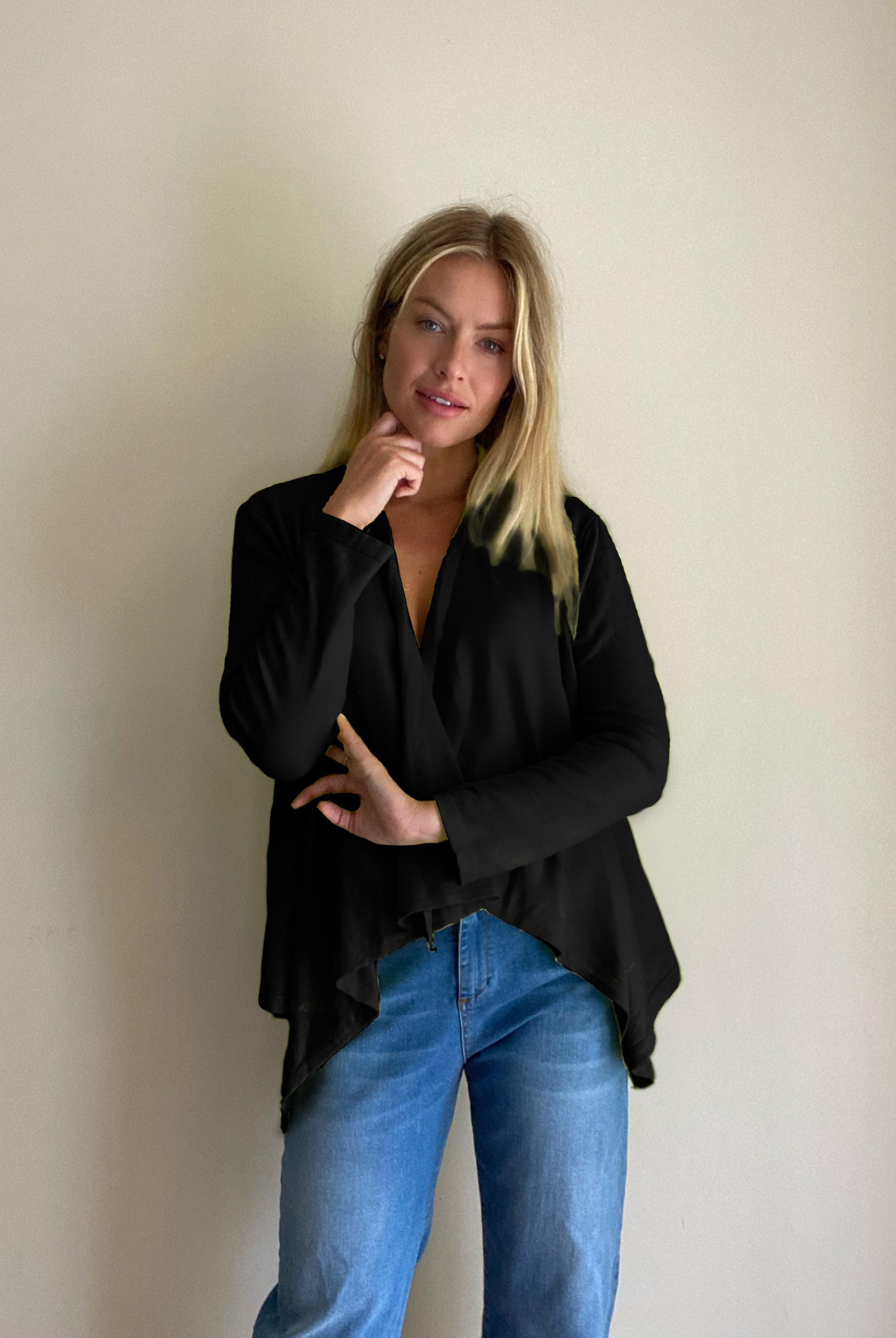 Lilian Soft Knit Waterfall Cardigan - Suzy D London