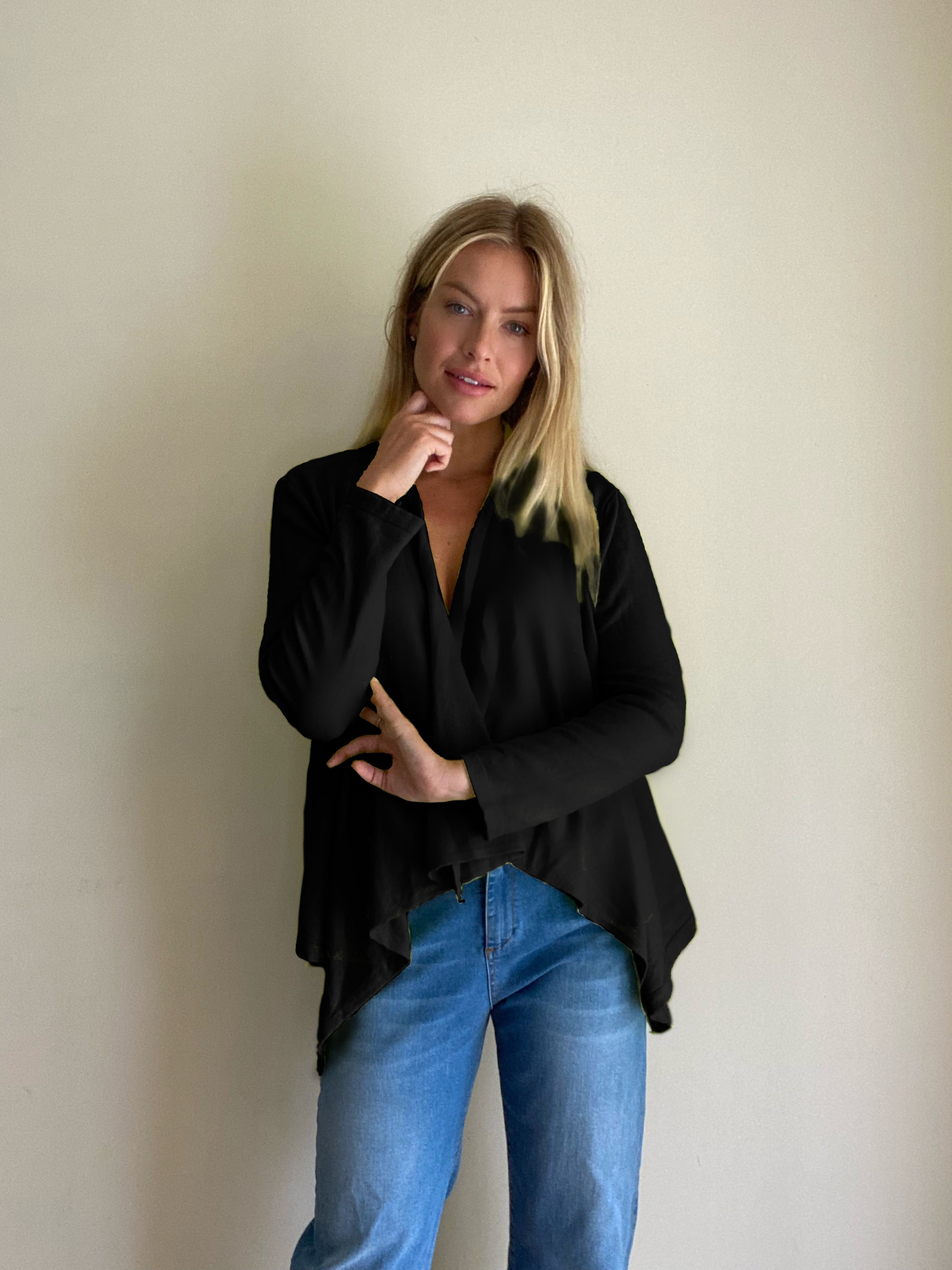 Lilian Soft Knit Waterfall Cardigan - Suzy D London