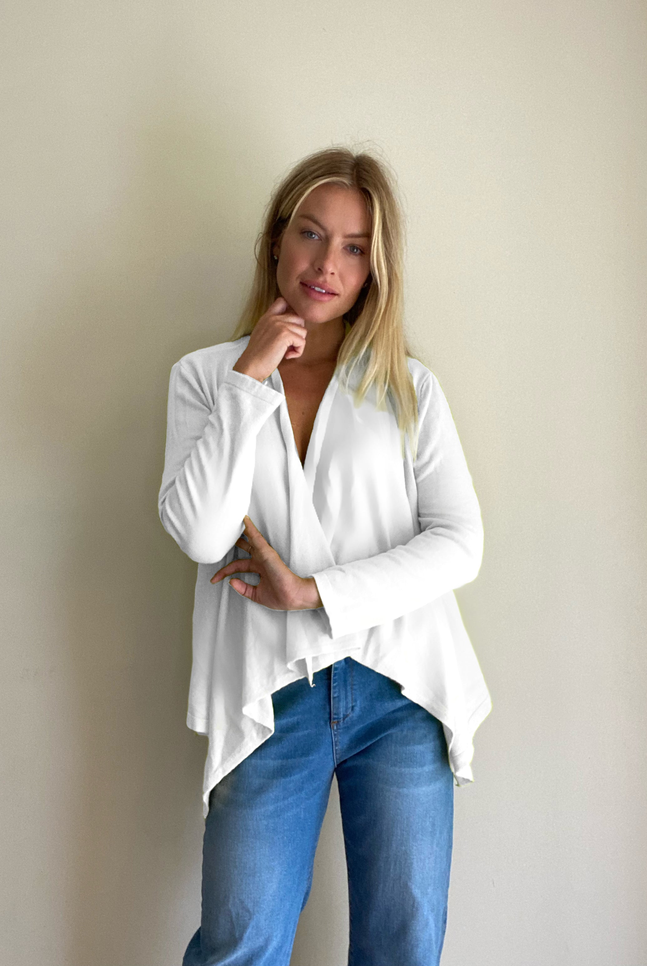 Lilian Soft Knit Waterfall Cardigan - Suzy D London