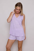 Suzy D Lorella Linen Vest With Pocket