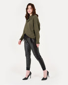 Faux Leather Mix Ultimate Joggers - Suzy D London