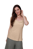 Sarai Drape Front Linen Camisole - Suzy D London