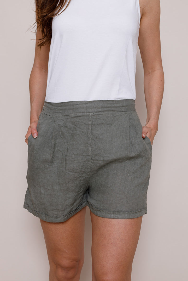 Suzy D Shelby Linen Shorts