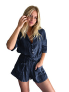 Suzanne Linen Playsuit - Suzy D London
