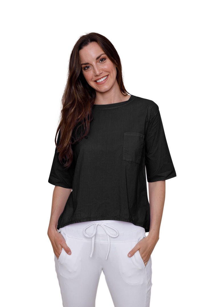 Wells Jersey Back Top With Pocket - Suzy D London