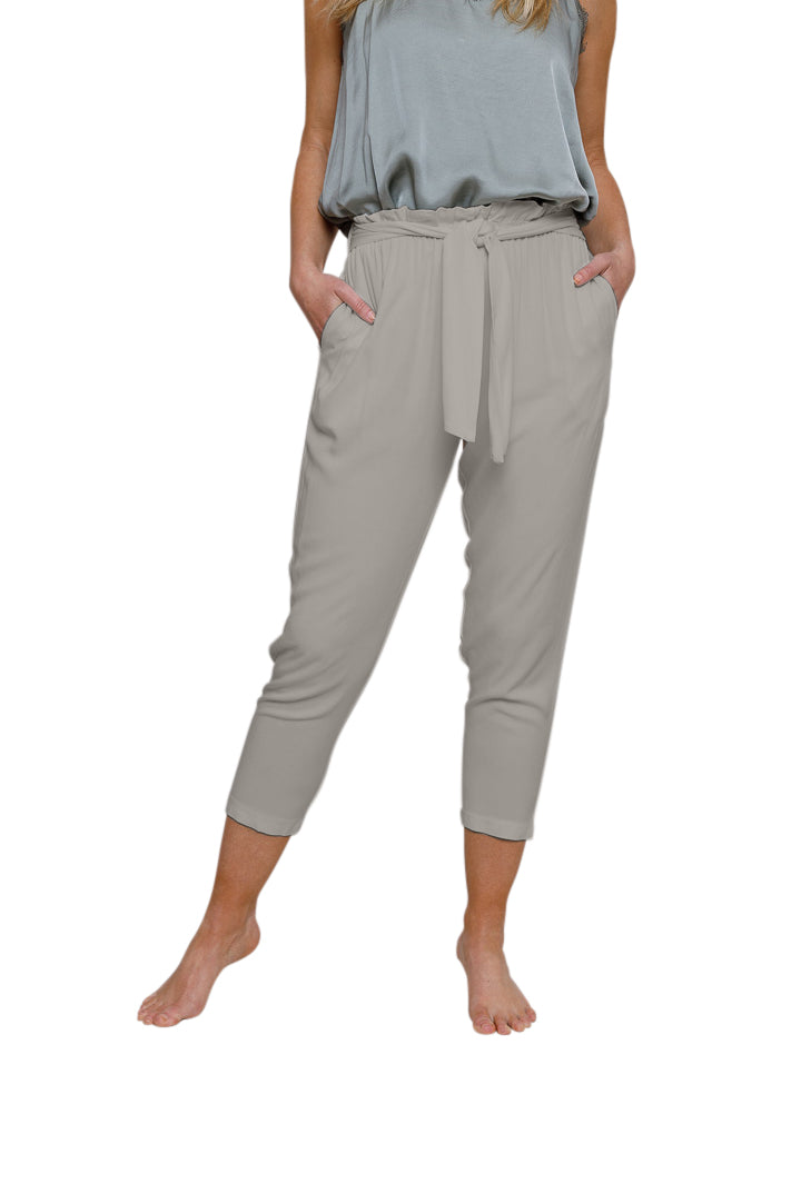Wakely Elasticated Waist Pants With Tie Detail - Suzy D London