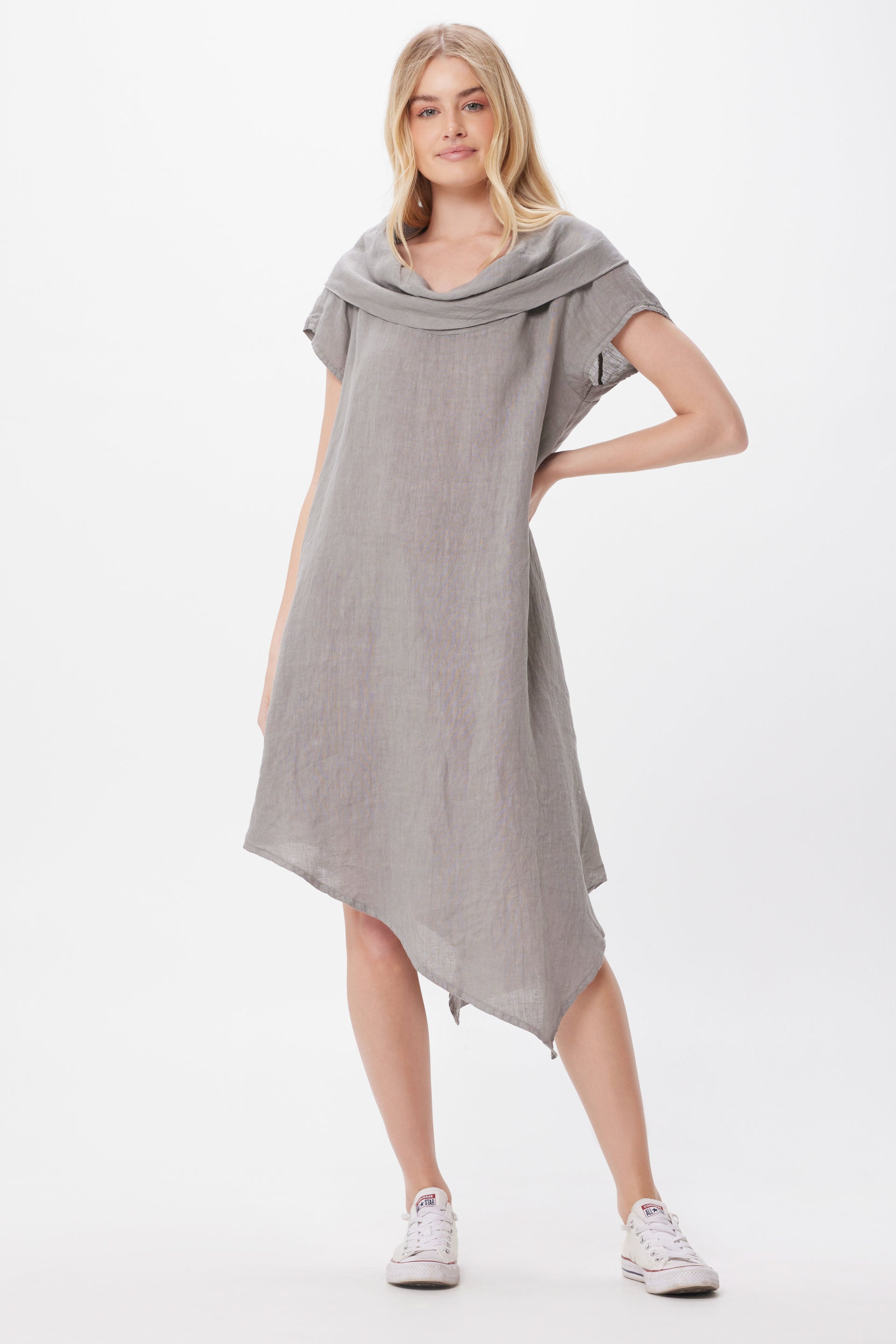 chinese dress ladies Long Linen Dress, Summer Linen Dress for Women, Designer Sleeveless Linen Dress, Handmade Summer Dress, Best 100 Linen Dress, 2XL / Natural