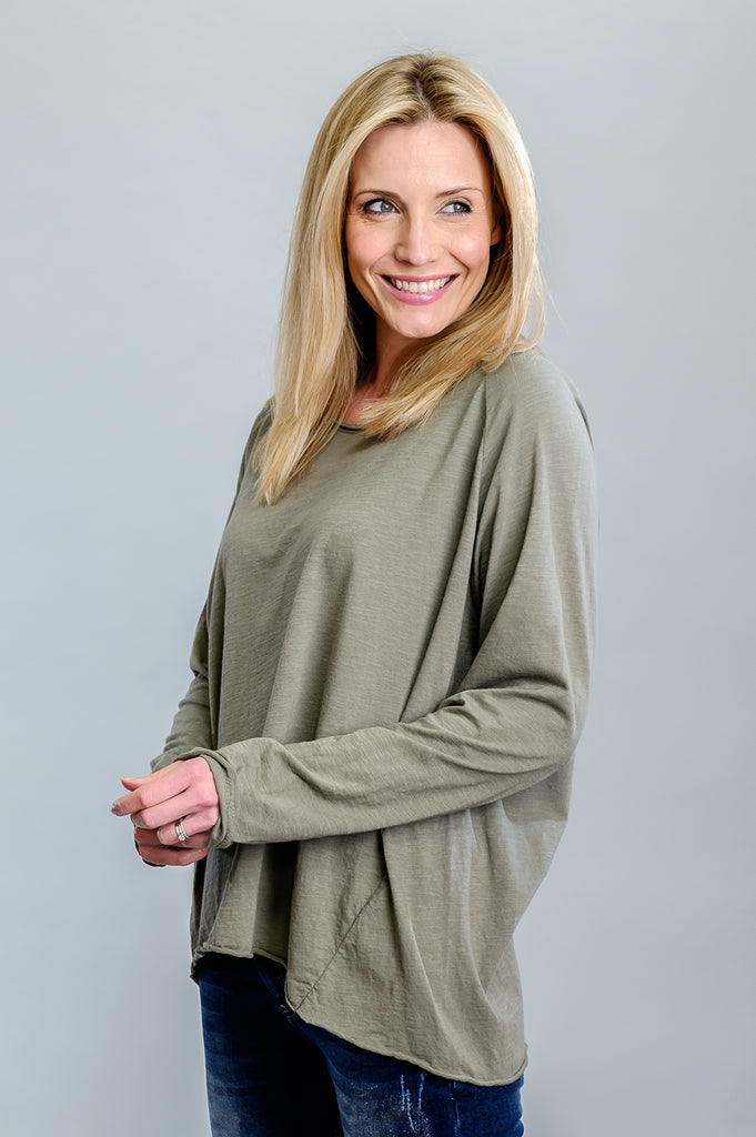 Miriam Raw Edge Relaxed Fit Top - Suzy D London