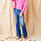 Beau Stretch Denim Flared Jeans - Suzy D London