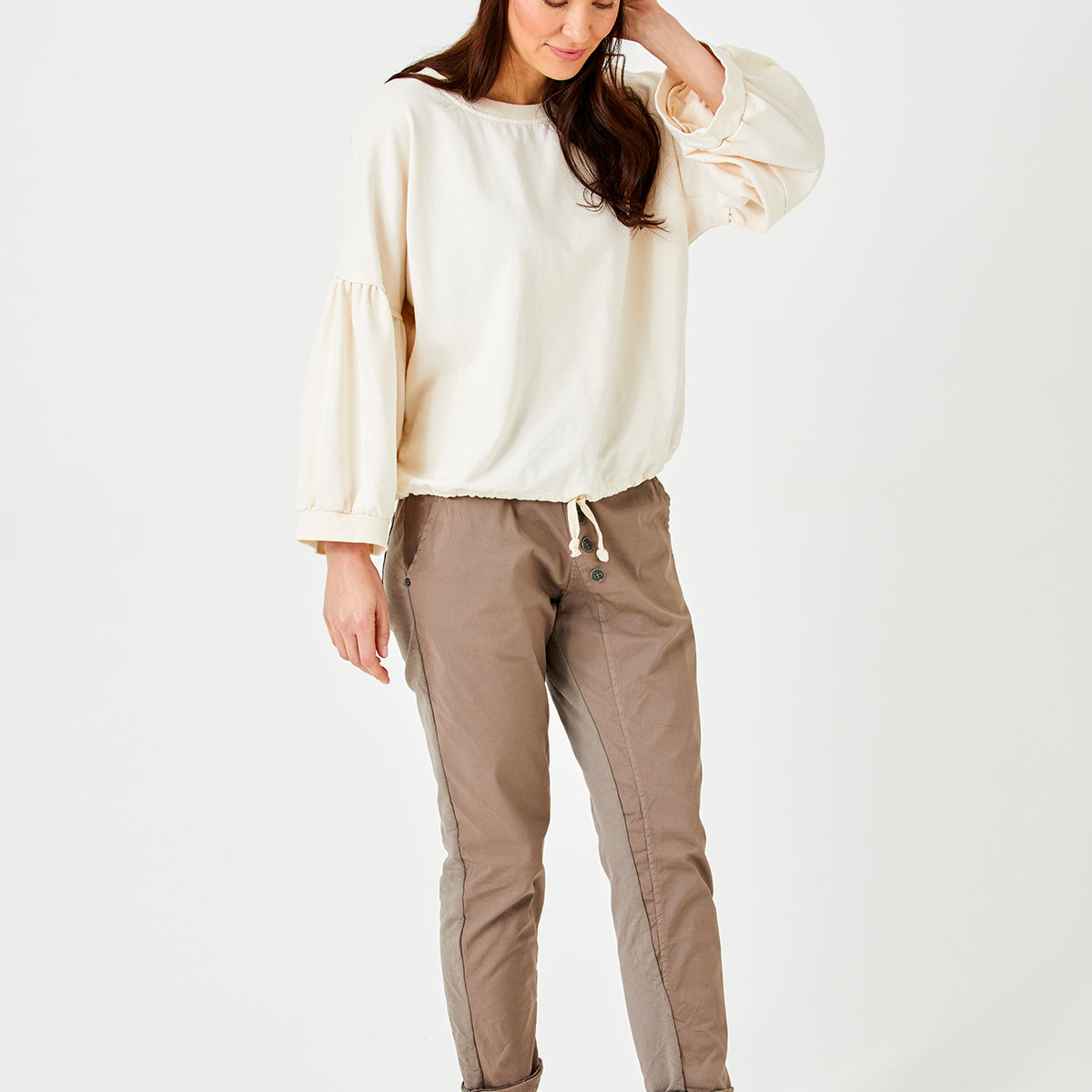 Becca Diagonal Button Joggers – Suzy D London