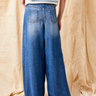 Brielle Stretch Denim Extra Wide Leg Jeans - Suzy D London