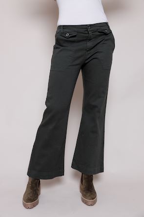 Bethany Cropped Flare Trousers - Suzy D London