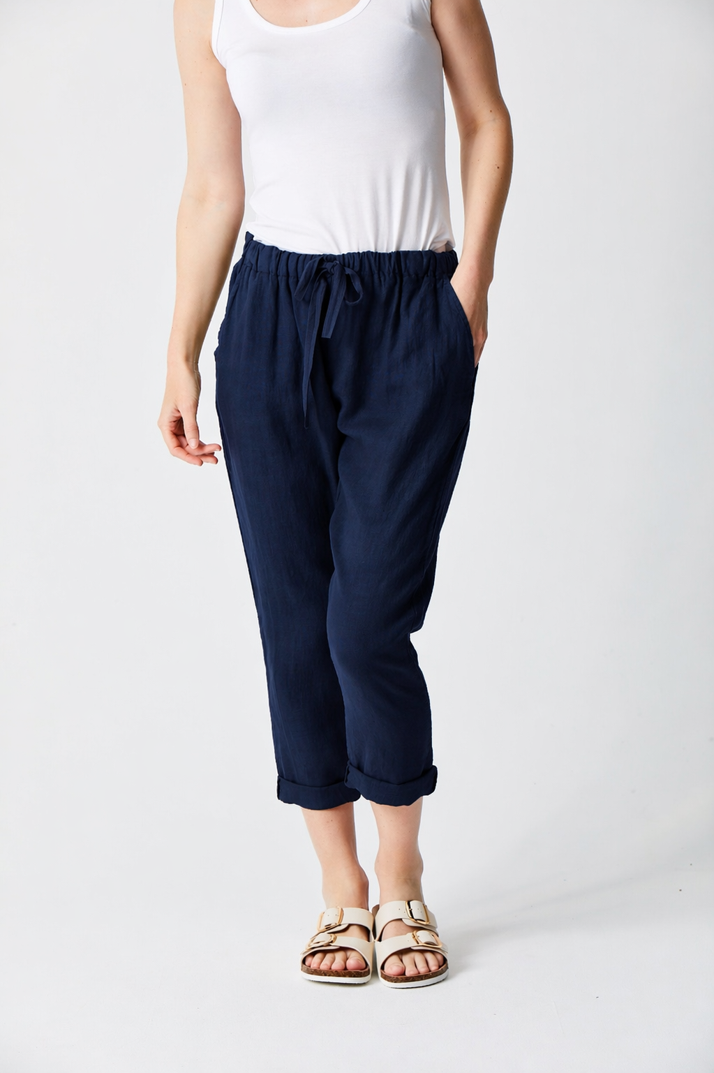 Mikey Tapered Linen Pants - Suzy D London
