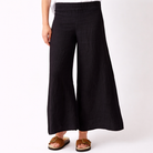 Seraphina Linen Wide Pant with Shirred Waistband - Suzy D London