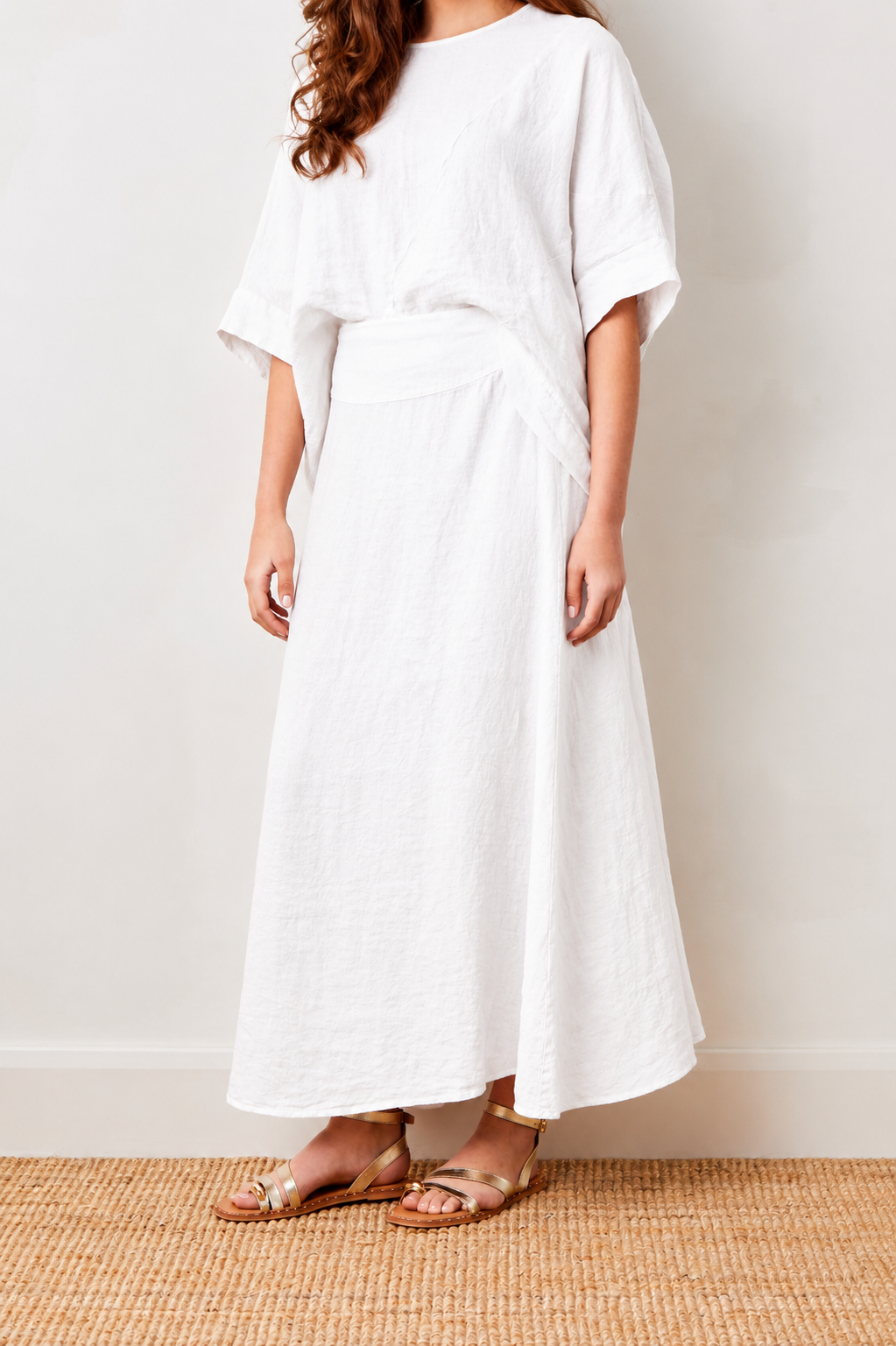 Yvaine Linen Flared Maxi Skirt - Suzy D London