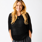 Fauna Open Weave Batwing Knit Sweater - Suzy D London
