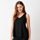 Jewel Relaxed Fit Jersey Vest - Suzy D London