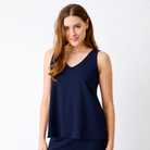 Jewel Relaxed Fit Jersey Vest - Suzy D London
