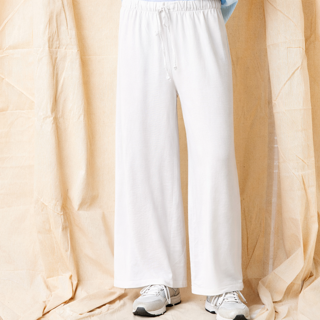 Janice Wide Leg Textured Trousers - Suzy D London