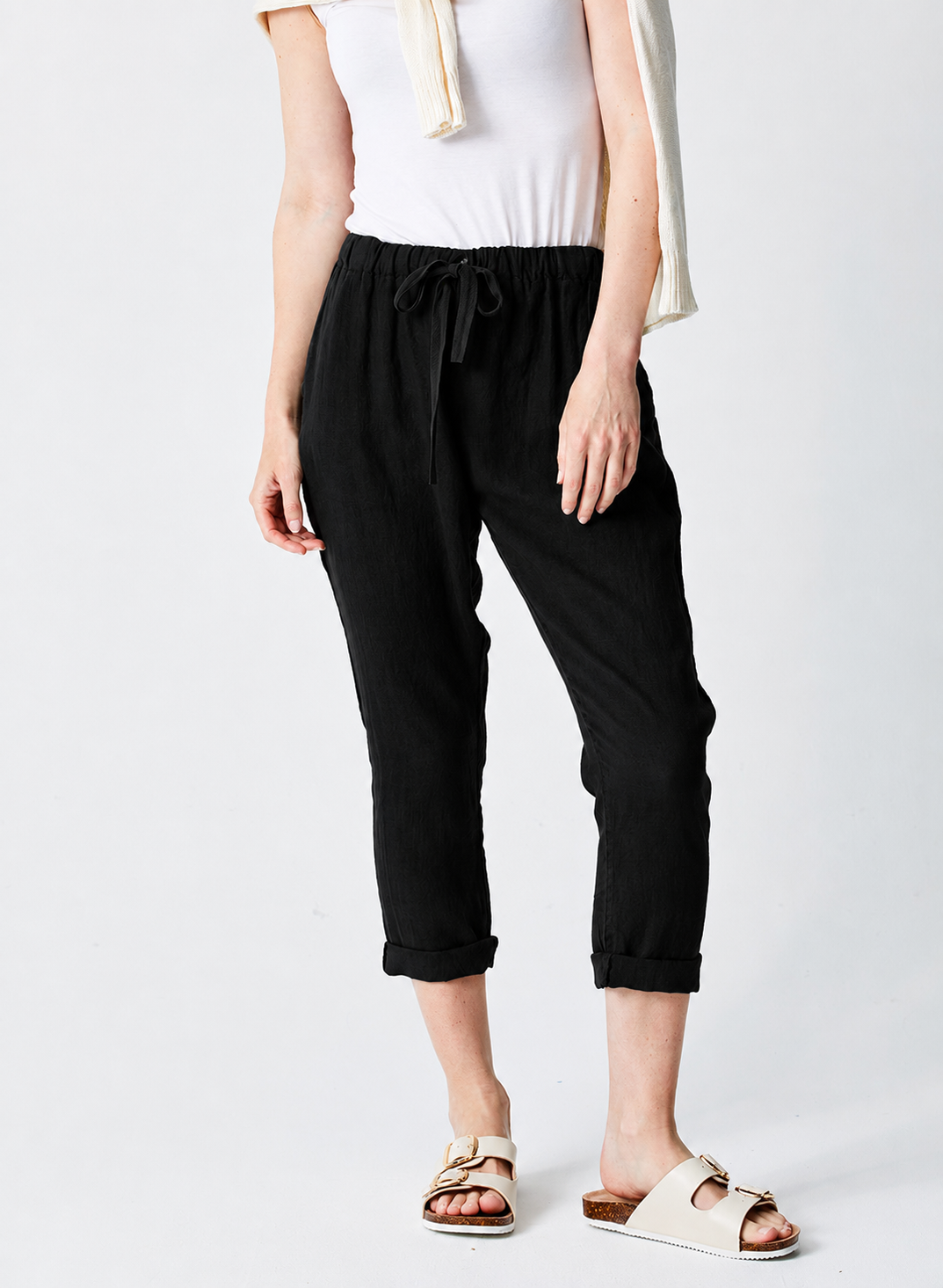 Mikey Tapered Linen Pants - Suzy D London