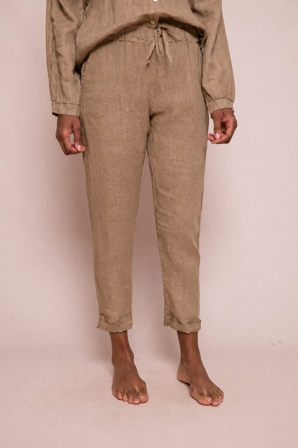 Mikey Tapered Linen Pants - Suzy D London