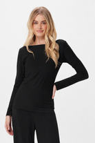 Danni Long Sleeve Basic Jersey Top - Suzy D London