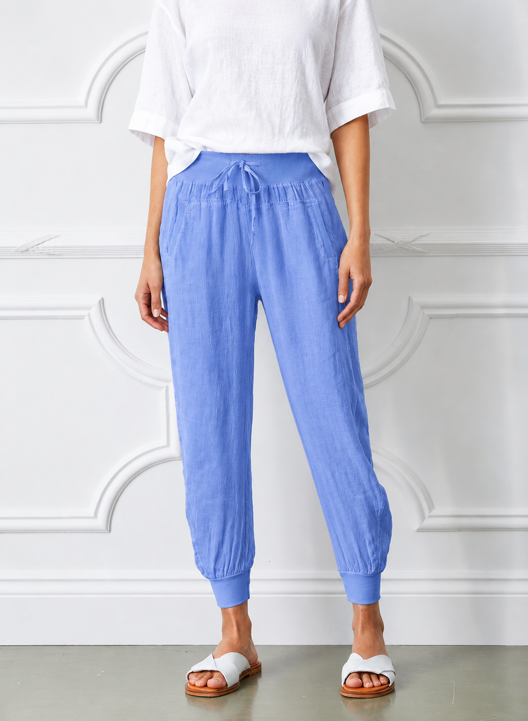 153 ULTIMATE LINEN JOGGERS - Suzy D London