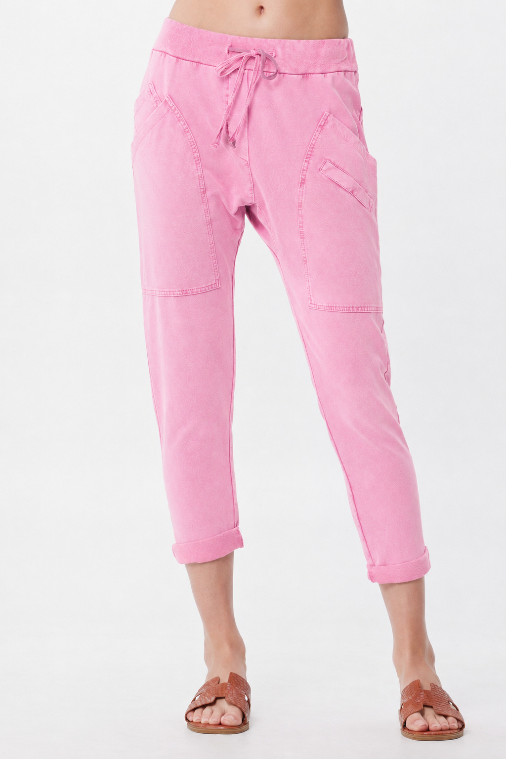 Pennie Vintage Wash Front Pocket Joggers - Suzy D London