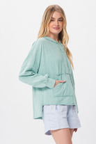 Pasha Vintage Wash Hoodie With Kangaroo Pocket - Suzy D London