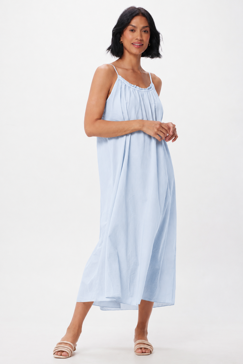 Ronda Cotton Tie Back Maxi Dress - Suzy D London
