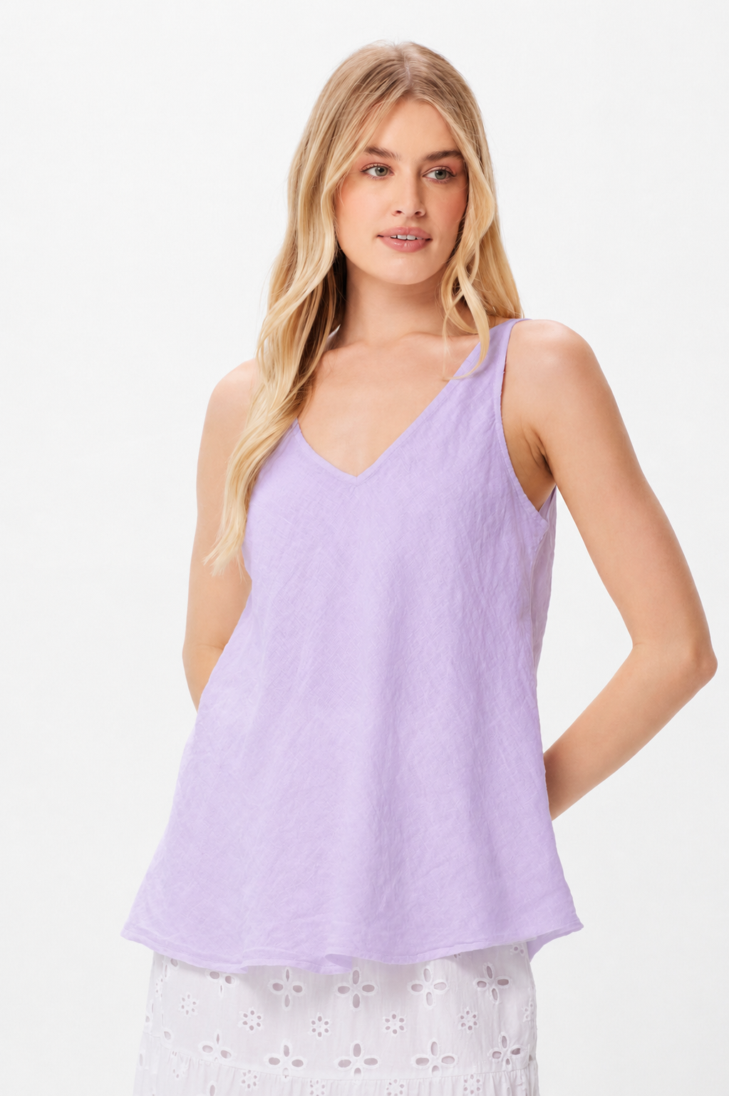 Stacy Linen Swing Cami - Suzy D London