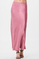 Hvar Satin Bias Cut Skirt - Suzy D London