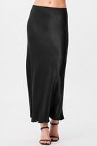 Hvar Satin Bias Cut Skirt - Suzy D London