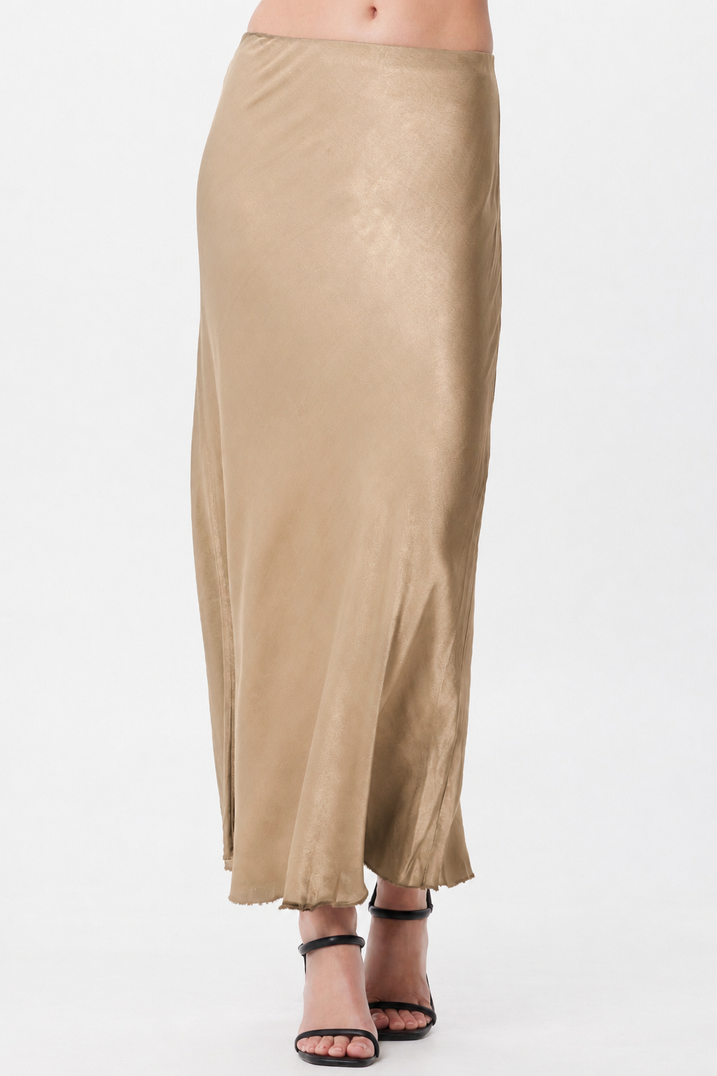 Hvar Satin Bias Cut Skirt - Suzy D London