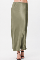 Hvar Satin Bias Cut Skirt - Suzy D London