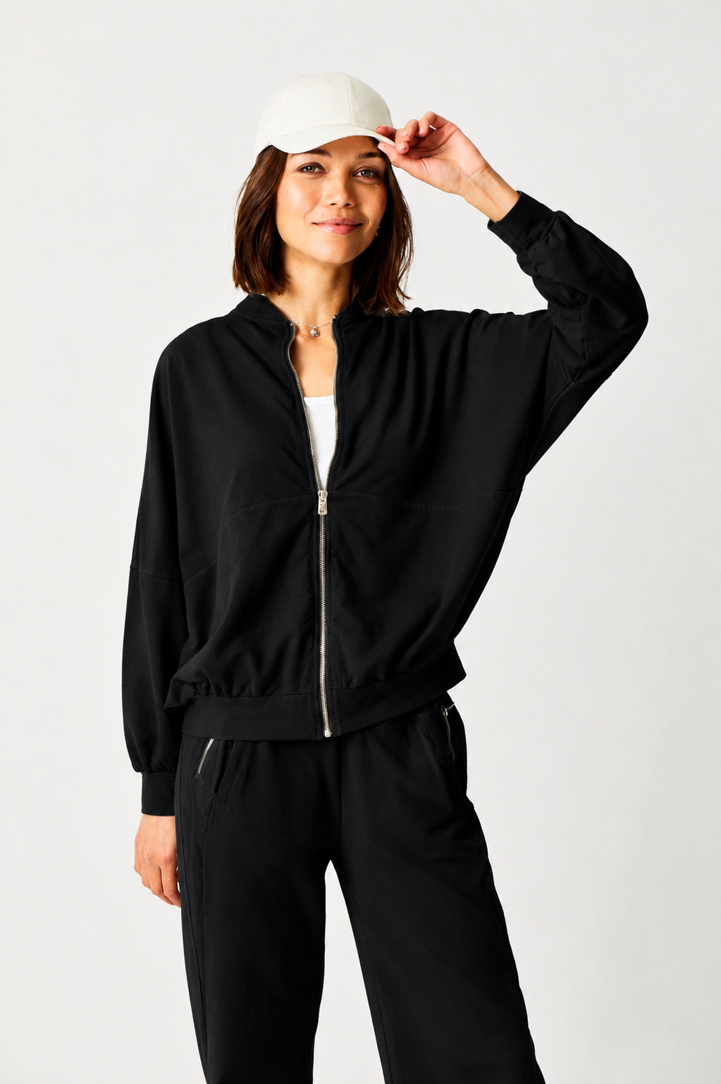 Monty Zip Thru Sweat Jacket - Suzy D London